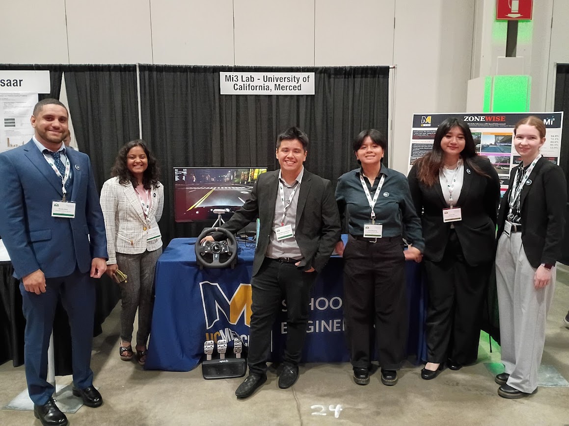 Mi³ Lab at their booth for the ESV Safety Technology Design Competition